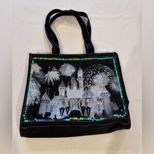 Vintage Disney Black and White Castle Tote